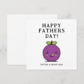 Carte Fête des pères mignonne | Votre carte de pèr (Devant / Derrière)