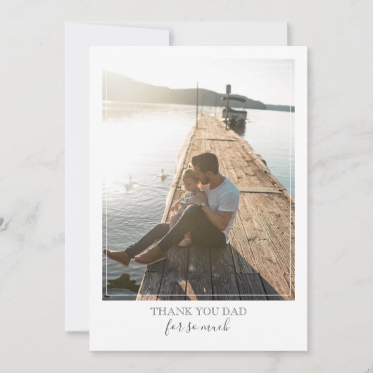 Carte Fête des pères moderne et élégante (Devant)