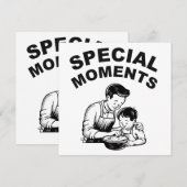 Carte Fête des pères Moments spéciaux (Devant / Derrière)