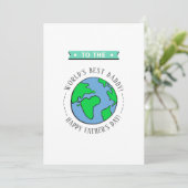 Carte Fête des pères mondiale du meilleur papa Whimsy (Debout devant)