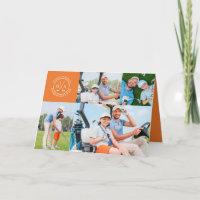 Fête des pères Monogramme Multi Photo Golf Custom