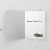 Carte Fête des pères MOTORCYCLES vintage (Intérieur)