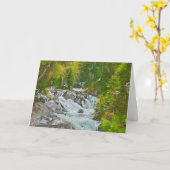 Carte Fête des pères Mountain Stream (Fleur jaune)