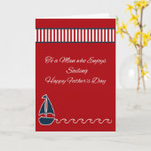 Carte fête des pères nautique (Fleur jaune)