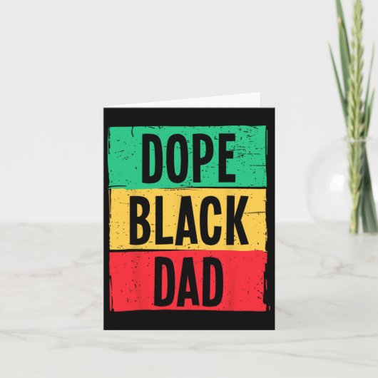 Carte Fête des Pères Noir Drogue Juneteenth Histoire Moi (Devant)