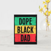 Carte Fête des Pères Noir Drogue Juneteenth Histoire Moi (Fleur jaune)