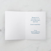 Carte Fête des pères océanique marine avec photo (Intérieur)