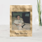 Carte Fête des pères or (Devant)