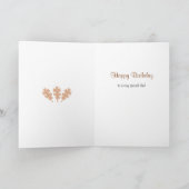Carte Fête des pères ou texte d'anniversaire chêne feuil (Intérieur)