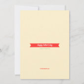 Carte Fête des pères papa (Dos)