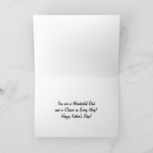 Carte Fête des pères, papa, camion bleu (Intérieur)