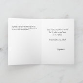 Carte Fête des pères papa et son fils comme Fête des pèr (Intérieur)