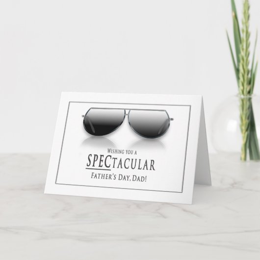 Carte Fête des pères - papa - lunettes de soleil (Devant)