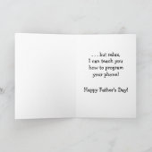 Carte Fête des pères Papa & Son (Intérieur)