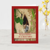 Carte fête des pères, Partager l'amour (Fleur jaune)