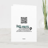 Carte Fête des pères - pattes en pierre - Weimaraner (Dos)