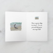 Carte Fête des pères pélicane Brown (Intérieur)