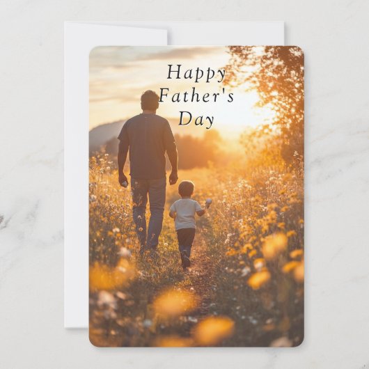 Carte Fête des pères Père & Fils Baseball été (Devant)