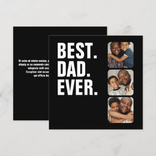 Carte Fête des pères personnalisée cadeau photo meilleur