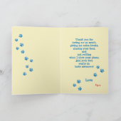 Carte Fête des pères personnalisée de votre Boston (Intérieur)