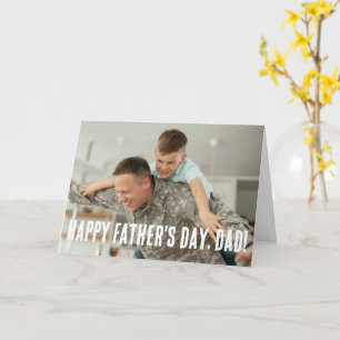 Carte Fête des Pères personnalisée Héros Papa