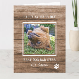 Carte Fête des pères photo de Best Dog Dad Ever