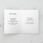 Carte Fête des pères Photo Du Fils Admirant (Intérieur)