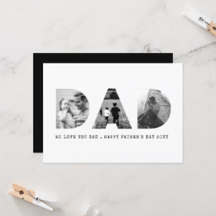 Carte Fête des pères photo papa