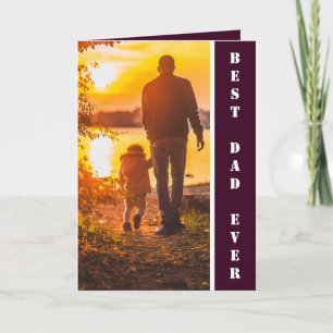 Carte Fête des pères photo personnalisée de meilleur pap