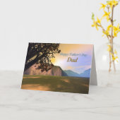 Carte Fête des pères pittoresque (Fleur jaune)