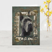 Carte Fête des pères - Poches de pierre - Grande Danse - (Fleur jaune)