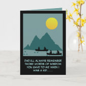 Carte Fête des pères politiquement incorrecte (Fleur jaune)