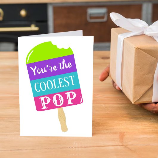 Carte Fête des pères Pop Coolest