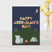 Carte fête des pères pour Abbu-Jaan (Fleur jaune)