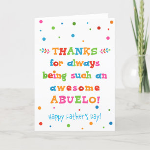 Carte fête des pères pour Abuelo