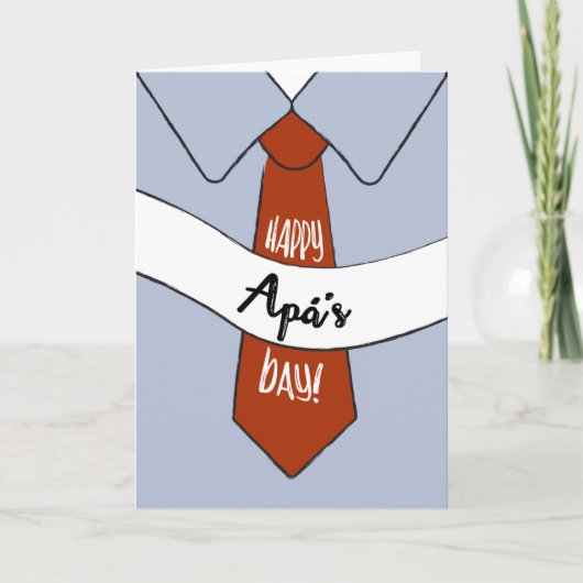 Carte fête des pères pour Apá (Devant)