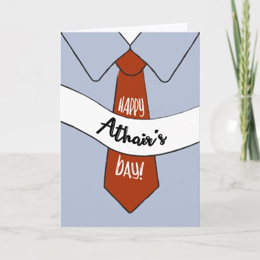 Carte fête des pères pour Athair (Devant)