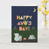 Carte fête des pères pour Avô (Fleur jaune)