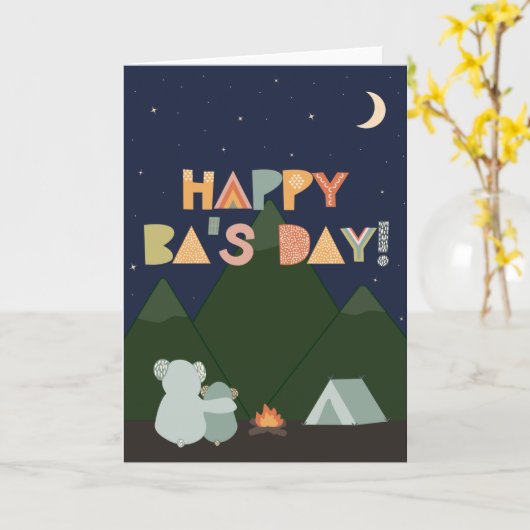 Carte fête des pères pour Bà (Fleur jaune)