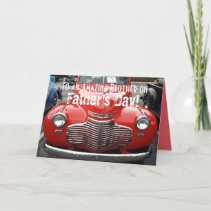 Carte Fête des pères pour Brother Classic 1941 Chevy Car