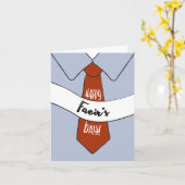 Carte fête des pères pour Faoir (Fleur jaune)