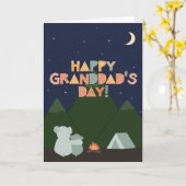 Carte fête des pères pour grand-père (Fleur jaune)