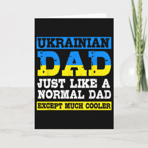 Carte Fête des pères pour hommes drôle père ukrainien