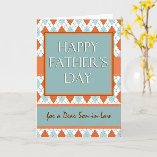 Carte Fête des pères pour le beau-fils, conception à (Fleur jaune)