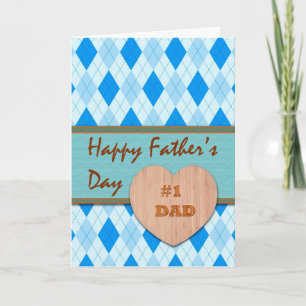 Carte Fête des pères pour le Jacquard papa #1 Design