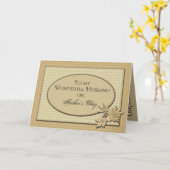 Carte Fête des pères - Pour le MARI (Fleur jaune)