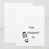 Carte Fête des pères pour le père de l'étape (Devant / Derrière)