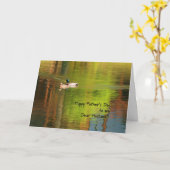 Carte fête des pères pour mari - Mallard Pair (Fleur jaune)