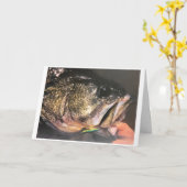 CARTE **FÊTE DES PÈRES POUR MON MARI** PÊCHEUR (Fleur jaune)