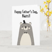 Carte fête des pères pour Nani (Fleur jaune)